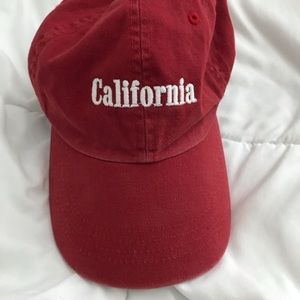 Brandy Melville Red California Baseball Cap